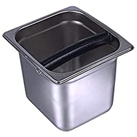 OFKPO Recipiente para Posos de Café- Contenedor de Acero Inoxidable para Café Molido- Pequeño(S)